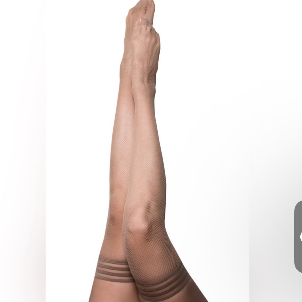 Tan and Brown Striped Tights